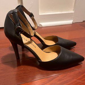 Lucky Brand Tukko Black Leather Heels
